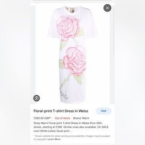 Marni La Rosa t shirt dress